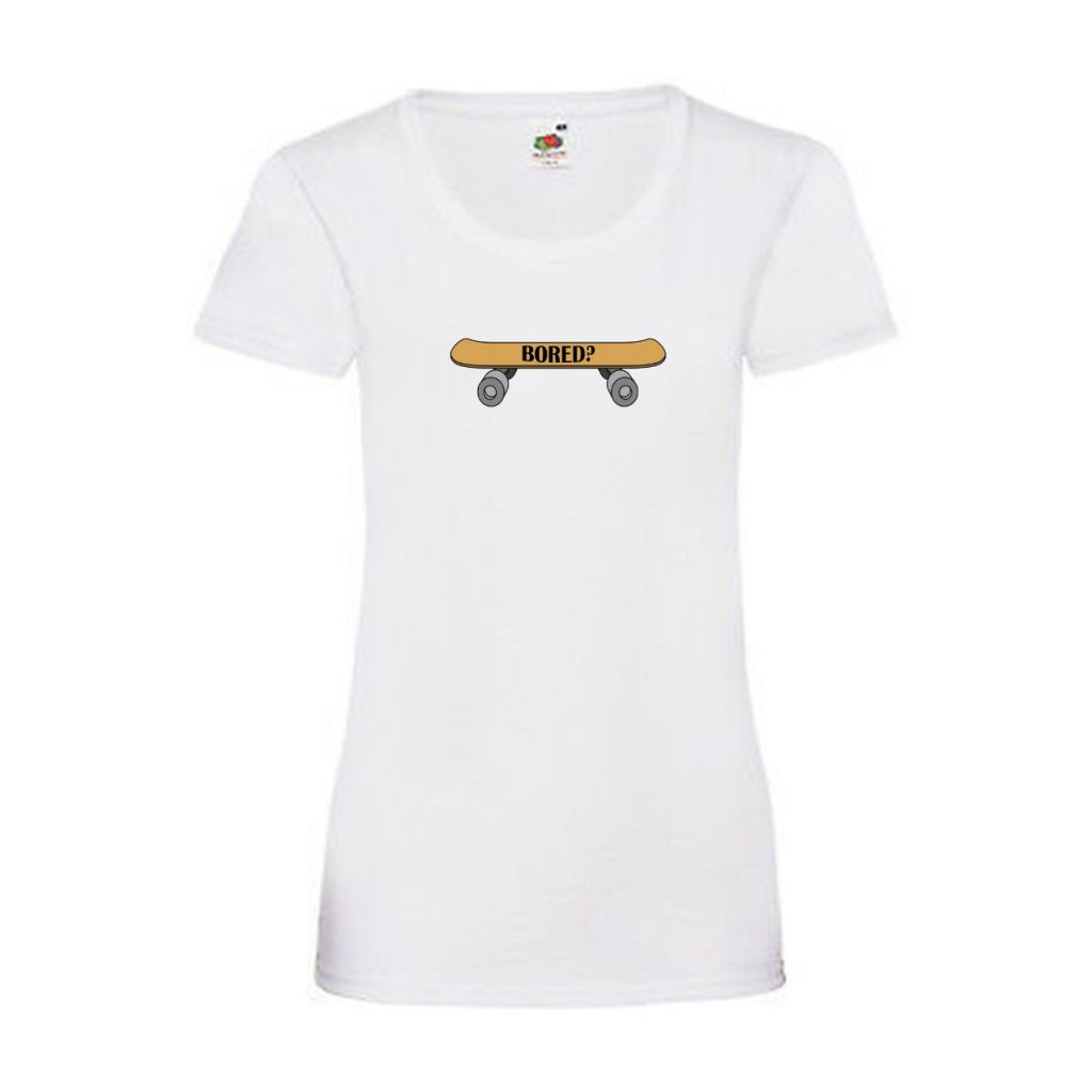 Lady Bored Design Shirt White