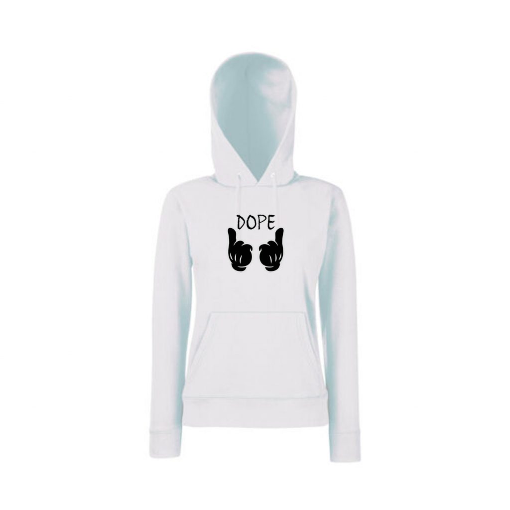 Women Hoodies Dope White