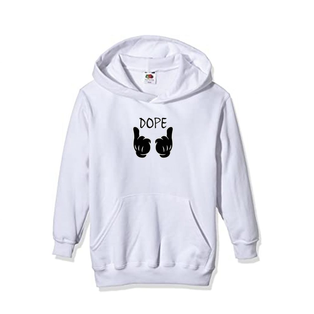 Men Hoodies Dope White