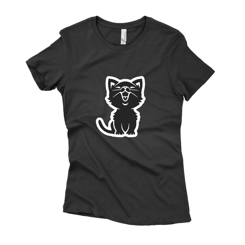 Lady My Cat Design Black