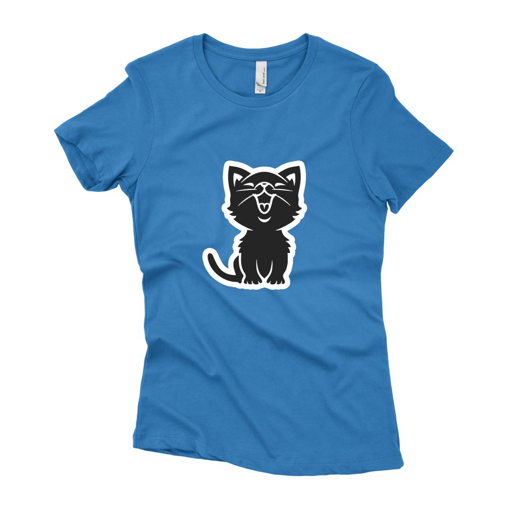 Lady My Cat Design Blue