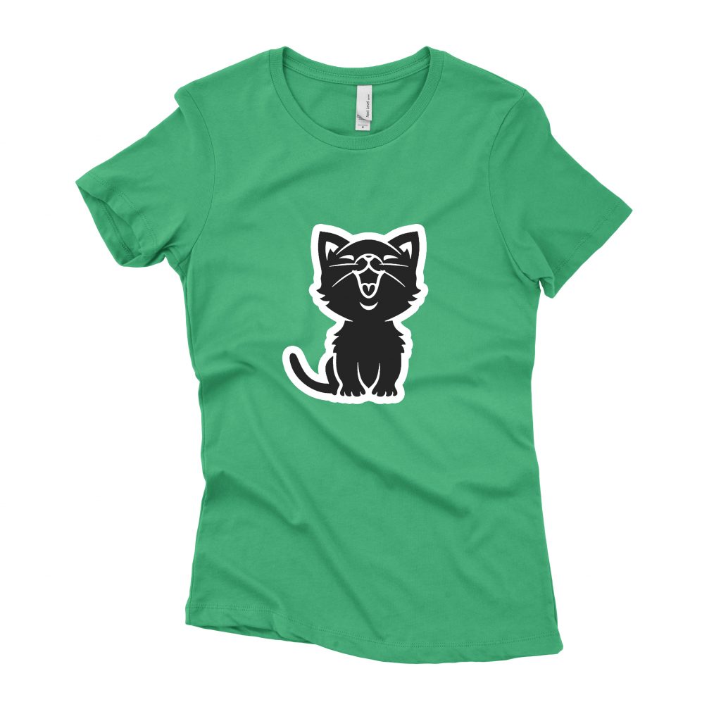 Lady My Cat Design Green