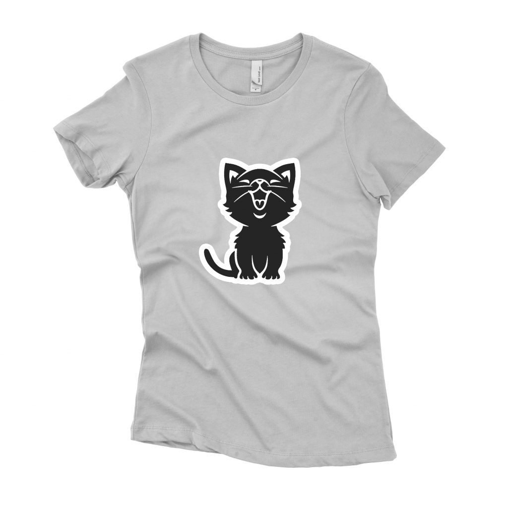 Lady My Cat Design Grey