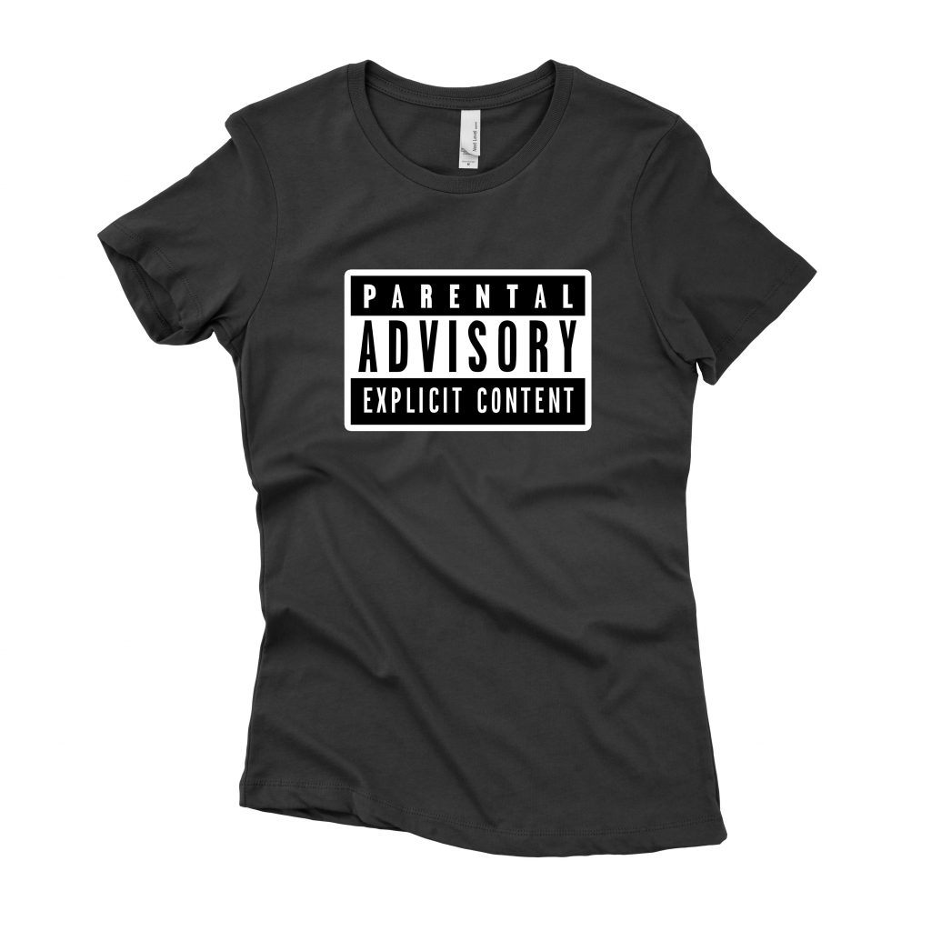 Lady Parental Advisory Design Black