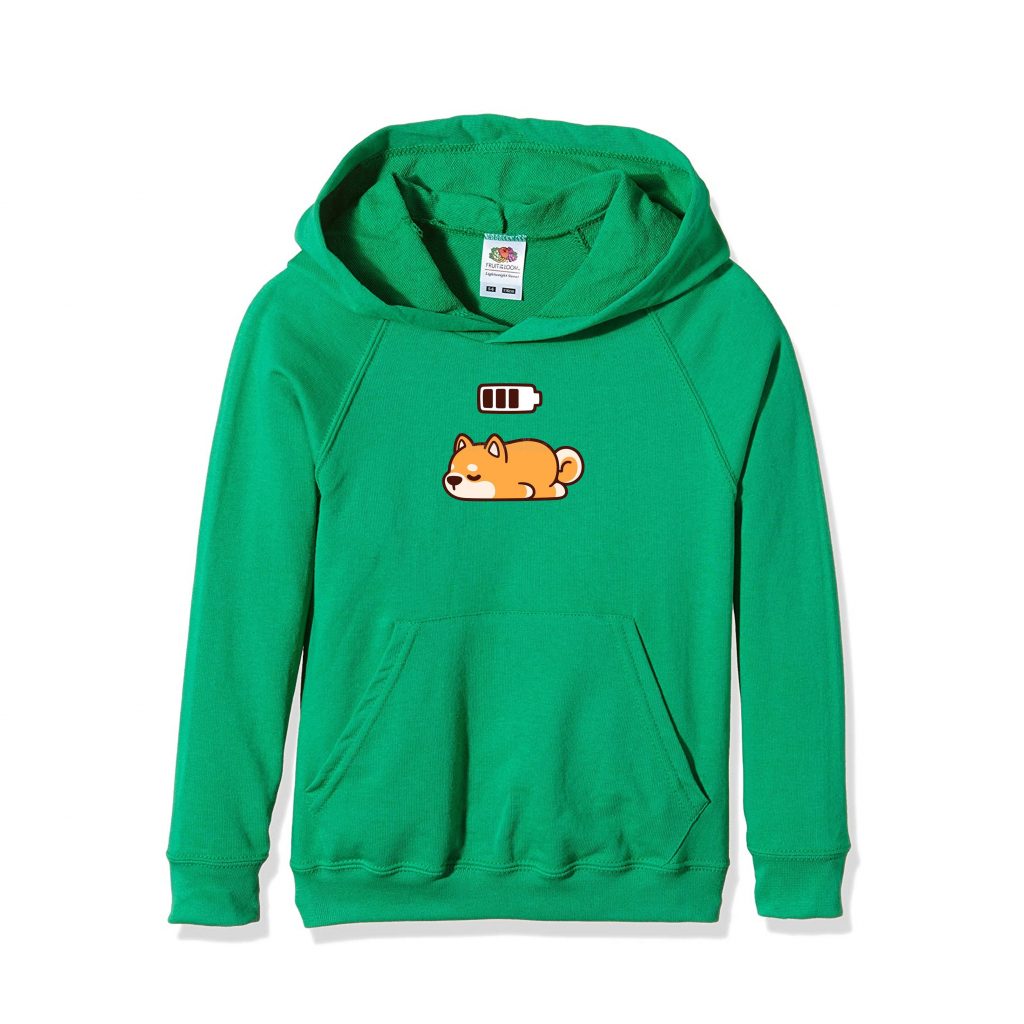 Men Hoodies Recharge Green