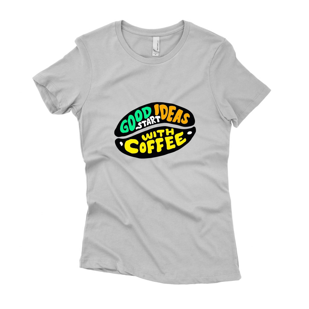 Lady Coffee Lover Heather Grey