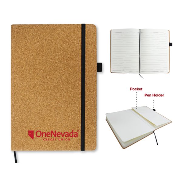 A5 Size Cork Cover Notebooks