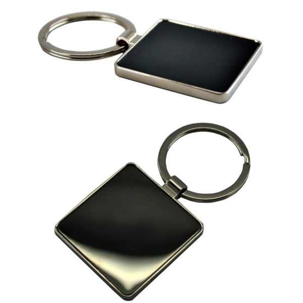 Double Sided Square Keychain