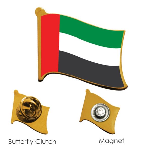 Flag Metal Badges