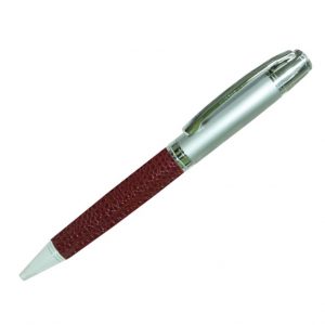 Metal Pen Leather Handle