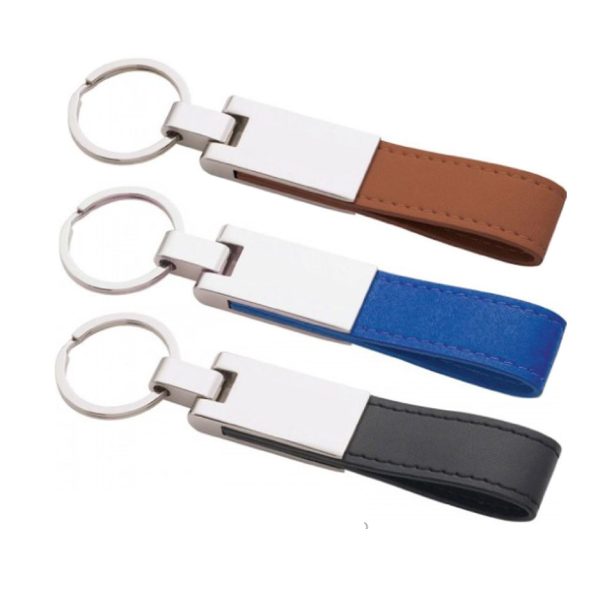 Promotional Leather Strap Keychain