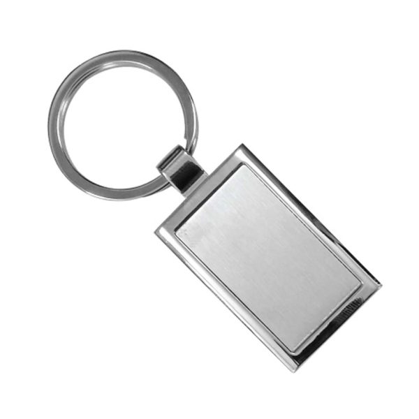 Rectangular Double Sided Keychain