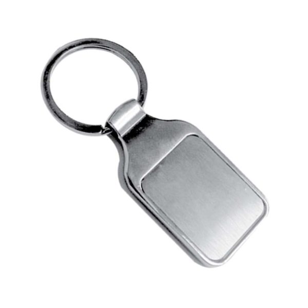 Square Both Sided Slide Keychain