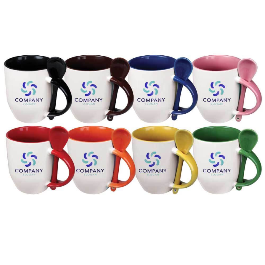 U Shape Mugs With Spoon