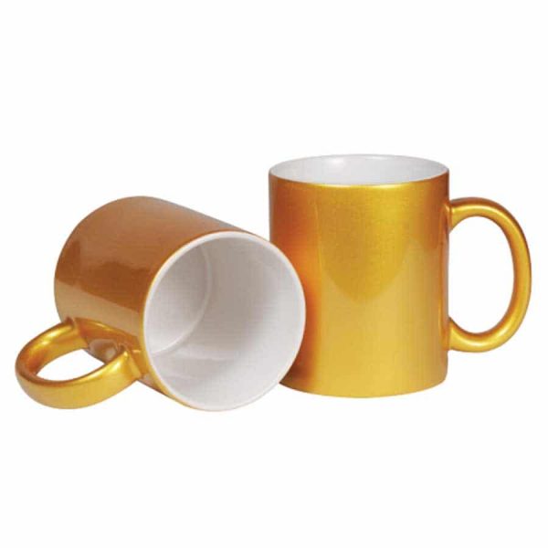 Sublimation Mugs in Gold Color